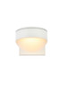 Living District LDOD4014WH Raine Integrated LED wall sconce in white