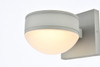 Living District LDOD4014S Raine Integrated LED wall sconce in silver