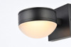 Living District LDOD4014BK Raine Integrated LED wall sconce in black