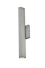 Living District LDOD4008S Raine Integrated LED wall sconce in silver