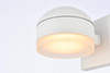 Living District LDOD4015WH Raine Integrated LED wall sconce in white