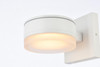 Living District LDOD4013WH Raine Integrated LED wall sconce in white