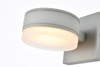 Living District LDOD4013S Raine Integrated LED wall sconce in silver