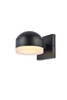 Living District LDOD4015BK Raine Integrated LED wall sconce in black