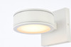 Living District LDOD4018WH Raine Integrated LED wall sconce in white