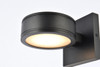 Living District LDOD4018BK Raine Integrated LED wall sconce in black