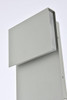 LIVING DISTRICT LDOD4029S Raine Integrated LED wall sconce  in silver