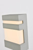 Living District LDOD4010S Raine Integrated LED wall sconce in silver