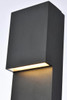 Living District LDOD4001BK Raine Integrated LED wall sconce in black