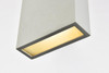 LIVING DISTRICT LDOD4023S Raine Integrated LED wall sconce  in silver