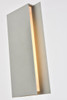 LIVING DISTRICT LDOD4033S Raine Integrated LED wall sconce  in silver