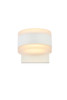 Living District LDOD4012WH Raine Integrated LED wall sconce in white