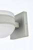 Living District LDOD4017S Raine Integrated LED wall sconce in silver