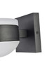 Living District LDOD4017BK Raine Integrated LED wall sconce in black