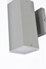 LIVING DISTRICT LDOD4021S Raine Integrated LED wall sconce  in silver