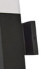 LIVING DISTRICT LDOD4021BK Raine Integrated LED wall sconce  in black