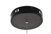 Living District LD9001D29BK Sonya 3 Light Black Pendant