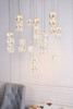 Elegant Lighting 3500D28G Polaris LED light Gold Pendant Clear Crystal