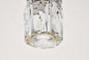 Elegant Lighting 3500D9G Polaris LED light gold Pendant Clear Royal Cut Crystal
