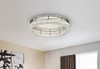 Elegant Lighting 3503F33C Monroe LED light Chrome Flush Mount Clear Royal Cut Crystal