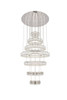 Elegant Lighting 3503G34C Monroe Integrated LED chip light Chrome Chandelier Clear Royal Cut Crystal