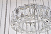 Elegant Lighting 3503G34C Monroe Integrated LED chip light Chrome Chandelier Clear Royal Cut Crystal