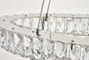 Elegant Lighting 3503D40C Monroe Integrated LED light Chrome Chandelier Clear Royal Cut Crystal