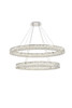 Elegant Lighting 3503D40C Monroe Integrated LED light Chrome Chandelier Clear Royal Cut Crystal