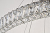 Elegant Lighting 3503D42C Monroe Integrated LED light Chrome Chandelier Clear Royal Cut Crystal