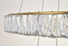Elegant Lighting 3503G41G Monroe Integrated LED chip light Gold Chandelier Clear Royal Cut Crystal