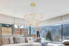 Elegant Lighting 3503G41G Monroe Integrated LED chip light Gold Chandelier Clear Royal Cut Crystal