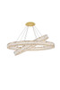 Elegant Lighting 3503D40G Monroe Integrated LED light Gold Chandelier Clear Royal Cut Crystal