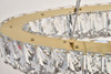 Elegant Lighting 3503D40G Monroe Integrated LED light Gold Chandelier Clear Royal Cut Crystal