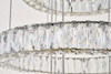 Elegant Lighting 3503G5LG Monroe Integrated LED chip light gold Chandelier Clear Royal Cut Crystal