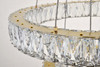 Elegant Lighting 3503G24G Monroe Integrated LED chip light gold Chandelier Clear Royal Cut Crystal