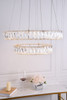 Elegant Lighting 3503G24G Monroe Integrated LED chip light gold Chandelier Clear Royal Cut Crystal