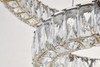 Elegant Lighting 3503G24G Monroe Integrated LED chip light gold Chandelier Clear Royal Cut Crystal