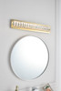 Elegant Lighting 3502W24G Monroe Integrated LED chip light gold Wall Sconce Clear Royal Cut Crystal