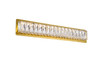 Elegant Lighting 3502W24G Monroe Integrated LED chip light gold Wall Sconce Clear Royal Cut Crystal