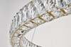3503D31G Monroe Integrated LED chip light gold Chandelier Clear Royal Cut Crystal