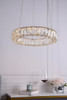 3503D17G Monroe Integrated LED chip light gold Pendant Clear Royal Cut Crystal