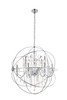 Living District LD8801D43C Cordelia 12 Light Chrome Crystal Pendant
