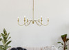 Living District LD5056D48BR Rohan 48 inch chandelier in brass