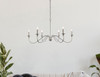 Living District LD5056D42PN Rohan 42 inch chandelier in polished nickel