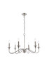 Living District LD5056D30PN Rohan 30 inch chandelier in polished nickel