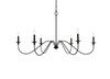 Living District LD5056D48MB Rohan 48 inch chandelier in matte black