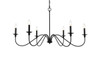 Living District LD5056D42MB Rohan 42 inch chandelier in matte black