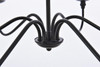 Living District LD5056D30MB Rohan 30 inch chandelier in matte black