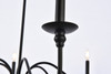 Living District LD5056D30MB Rohan 30 inch chandelier in matte black