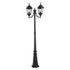 LIVEX LIGHTING 7554-14 2 Light Textured Black Outdoor Post Light